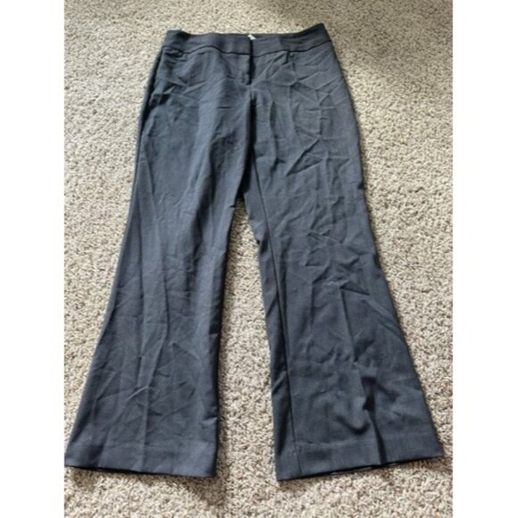 Covington Essentials Stretch Gray Boot Cut Dress Pants Flat Front Size 10Short - Picture 1 of 12